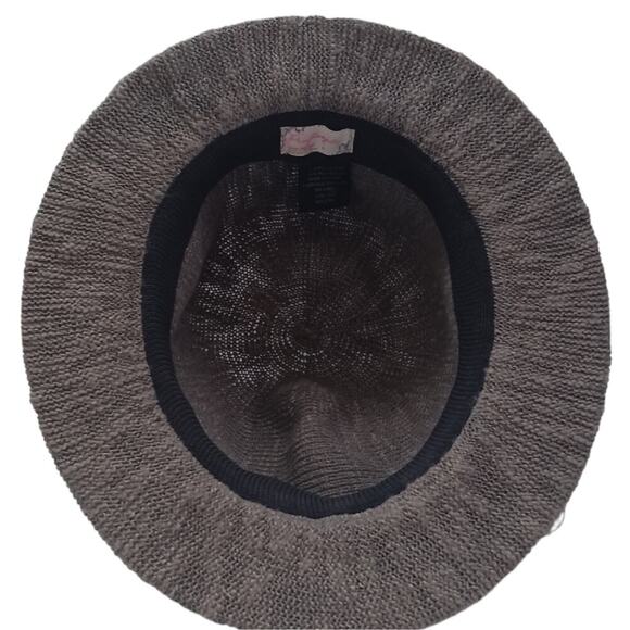 Free People Womens OS Gray Twill Fedora Boho - Picture 4 of 5